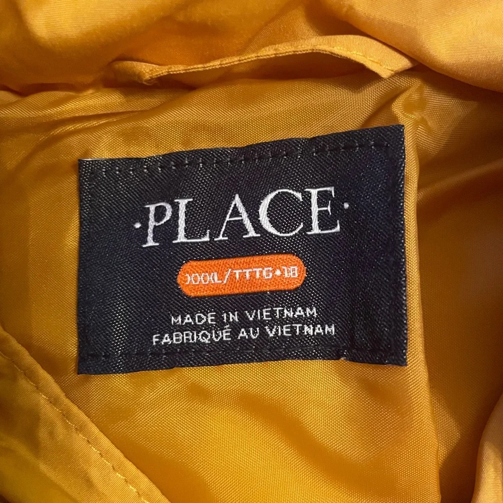 The Children’s‎ Place Mustard Yellow Kids Puffer Jacket, NWT, Size 18 (XXXL)